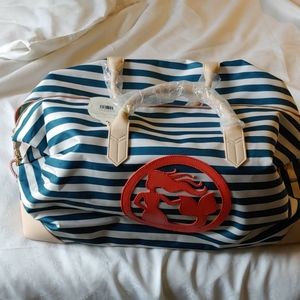 Spartina Globetrotter duffle Navy stripe